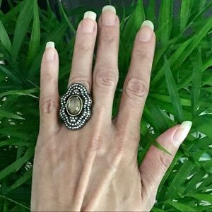 Chloe + Isabel Pavé North South Ring - Size 6